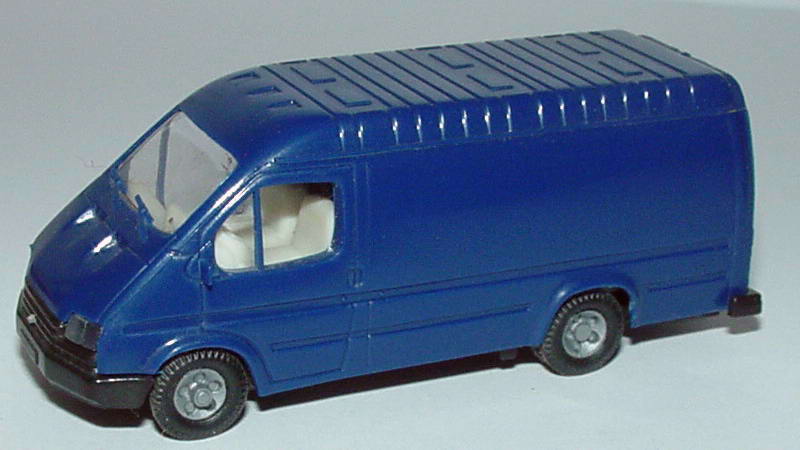 Foto 1:87 Ford Transit Kasten lang dunkelblau Praliné