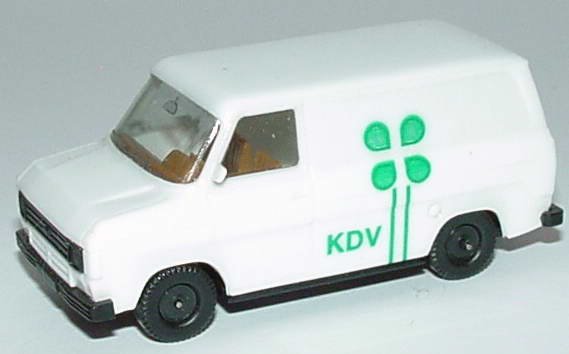 Foto 1:87 Ford Transit MK2 Kasten orange KDV herpa