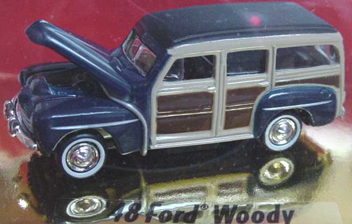 Foto 1:87 Ford Woody (1948) dunkelblau Classic Metal Works 30107