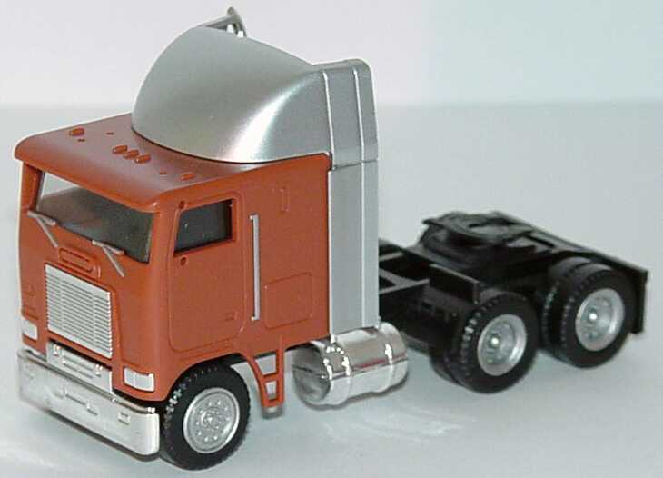 Foto 1:87 Freightliner FLB 86 2a Szgm Fv braun/silber herpa 1468876