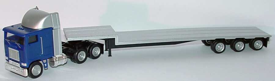 Foto 1:87 Freightliner FLB 86 Fv FlachbettSzg 3/3 blau/silber (ohne Ladung) herpa 148221