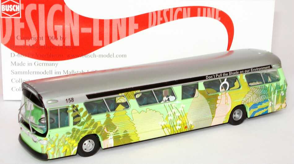 Foto 1:87 GMC Fishbowl Edmonton, Don' t Pull the Shade on our Environment (Design-Line) Busch 44533