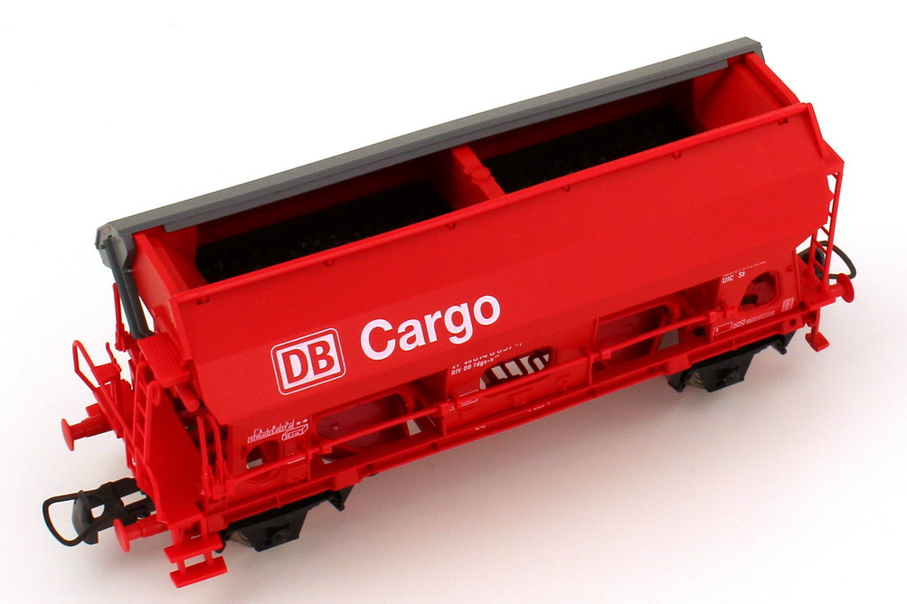 Foto 1:87 H0 Set 3x Talbot Schwenkdachwagen DB Cargo rot, Epoche V Roco 44188