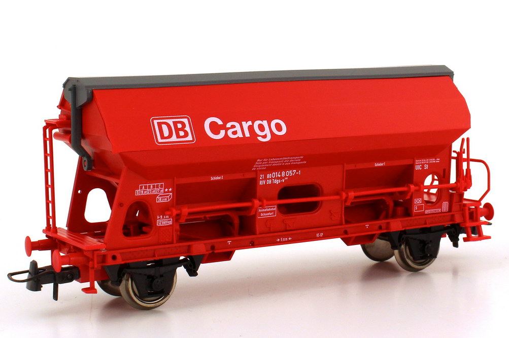Foto 1:87 H0 Set 3x Talbot Schwenkdachwagen DB Cargo rot, Epoche V Roco 44188
