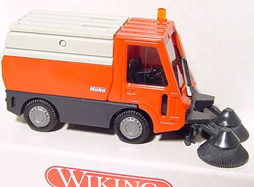 Foto 1:87 HAKO Citymaster Kehrmaschine rot/grau Wiking 6570122