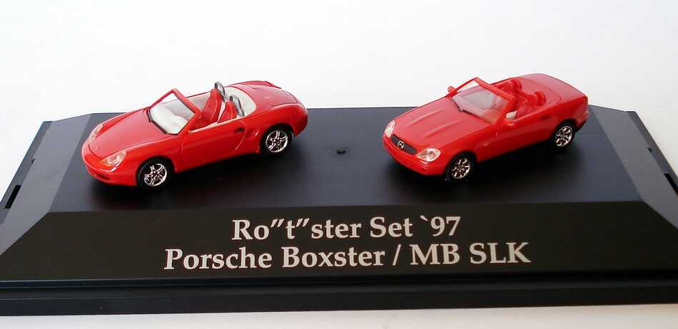 Foto 1:87 HCC Rotster Set 97 Porsche Boxster + Mercedes SLK - herpa 195751