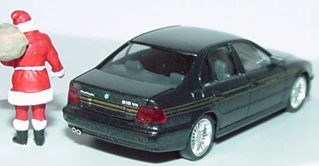 Foto 1:87 HCC Weihnachtsmodell 1997 (Alpina BMW B10 V8 + B10 Bi-Turbo anthrazit-met. mit Weihnachtsmann) herpa 195478