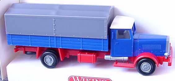 Foto 1:87 Hanomag 2a PP-Lkw blau/rot Wiking 8460122