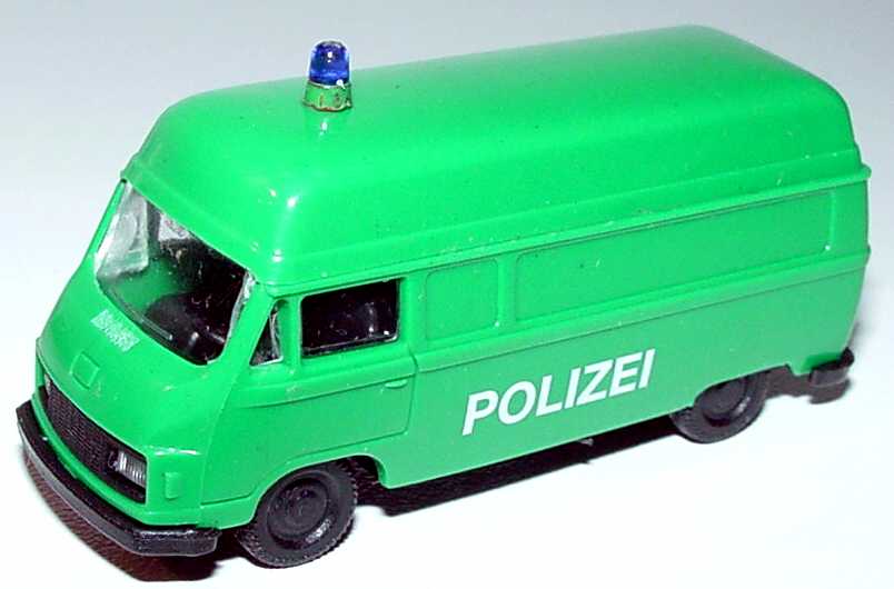 Foto 1:87 Hanomag F35 Kasten Hochdach Polizei grün APS Collection 09013