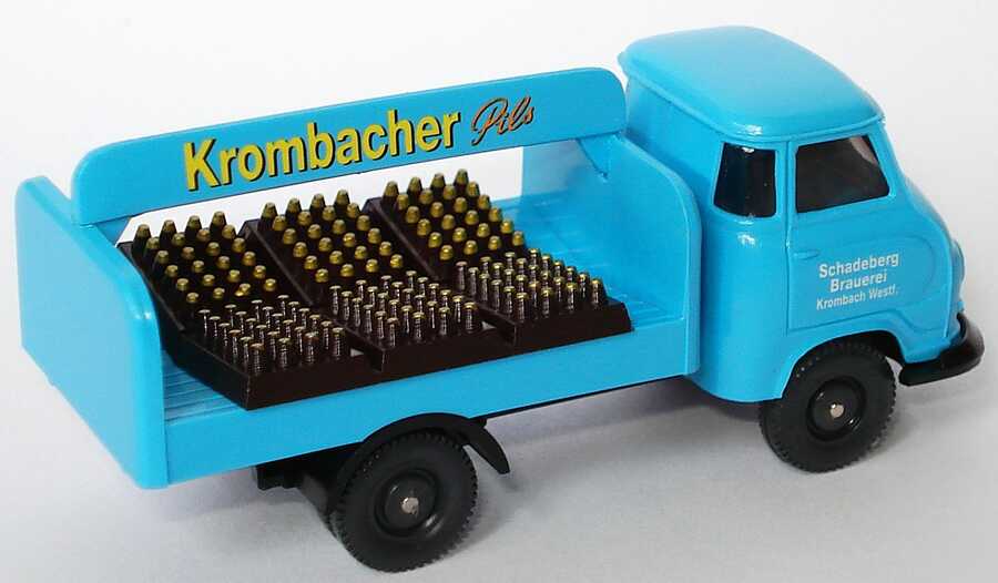 Foto 1:87 Hanomag Kurier Getränkewagen Krombacher Pils, Schadeberg Brauerei (Krombacher Collection) Wiking 8098