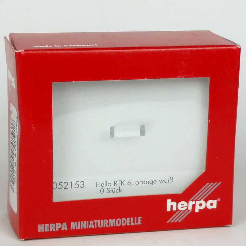 Foto 1:87 Hella Warnleuchten RTK 6 (10 Stück orange/weiß) herpa 052153
