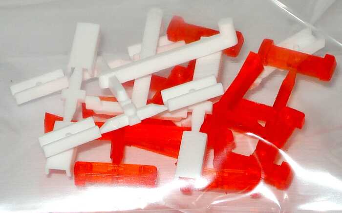 Foto 1:87 Hella Warnleuchten RTK 6 (10 Stück orange/weiß) herpa 052153