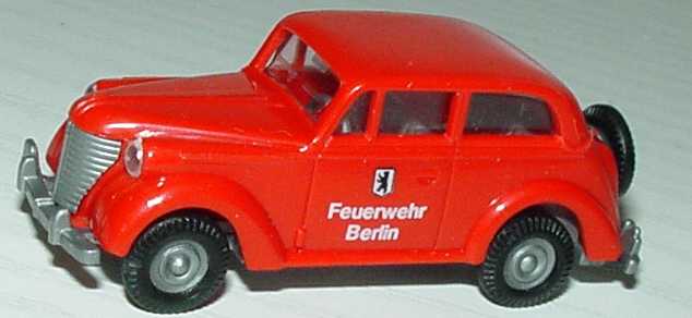 Foto 1:87 Historische Fahrzeuge der Feuerwehr Berlin (Mercedes 170 + Mercedes 170 Krankenwagen + VW Käfer + Opel Olympia + DKW Bus) Busch