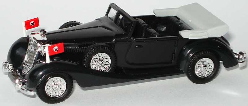 Foto 1:87 Horch 853 Cabrio schwarz Staatslimousine Praliné