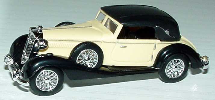 Foto 1:87 Horch 853 Sportcabriolet beige/schwarz geschlossen Busch 41309