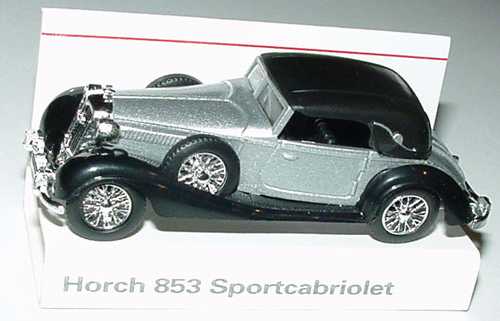 Foto 1:87 Horch 853 Sportcabriolet silbermet./schwarz Werbemodell Busch