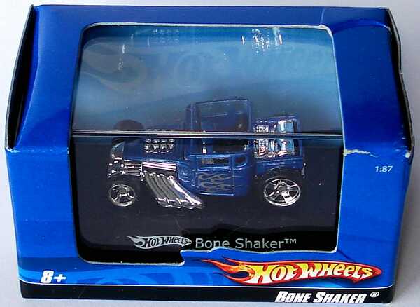 Foto 1:87 Hot Rod Bone Shaker blau-met. mit Flammendekor silber HotWheels L7180