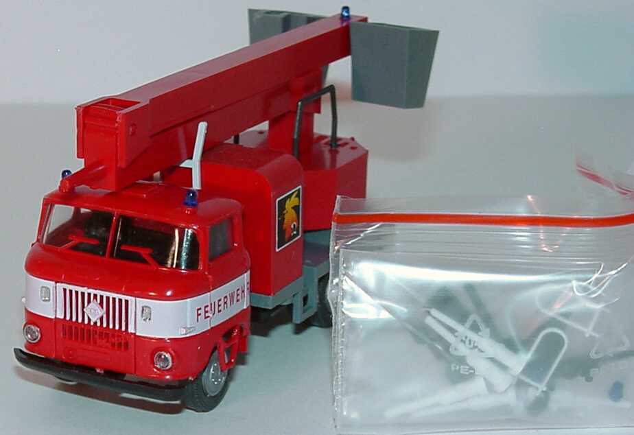 Foto 1:87 IFA W50 2a Montagemast-Lkw Feuerwehr (Messemodell Der Rote Hahn) SES Automodelle 14105656