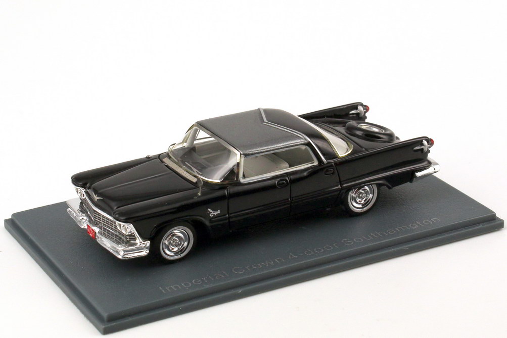 Foto 1:87 Imperial Crown 4-door Southampton (1958) schwarz / grau-met. NEO Scale Models 87571