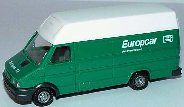 Foto 1:87 Iveco Daily Kasten lang Hochdach Europcar InterRent Autovermietung Busch 47904