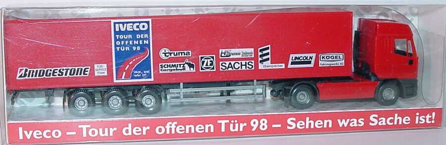 Foto 1:87 Iveco EuroStar Cv KoSzg 2/3 Iveco - Tour der offenen Tür 98 - Sehen was Sache ist! Werbemodell Wiking