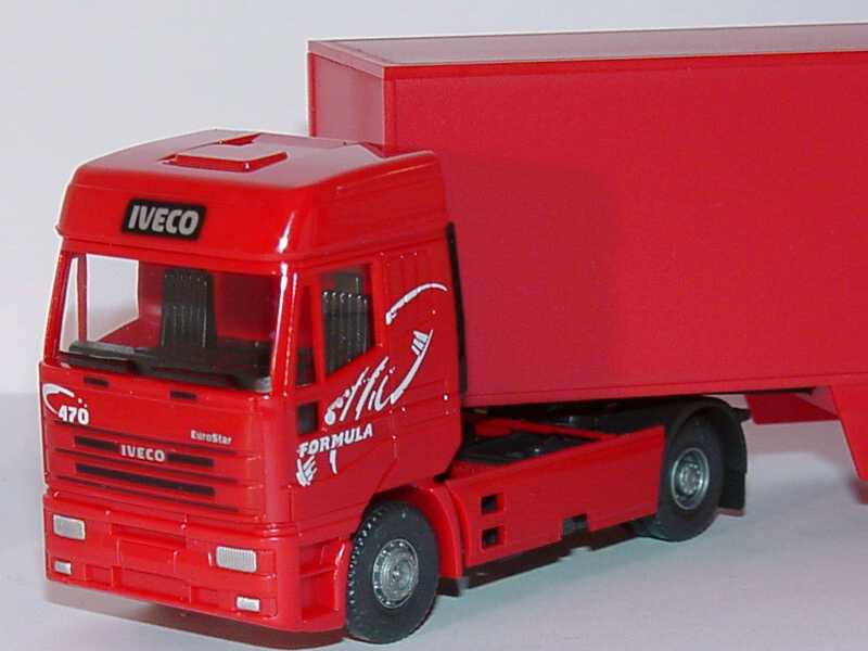 Foto 1:87 Iveco EuroStar Cv KoSzg Cv 2/3 rot Iveco Formula Werbemodell Wiking 2736