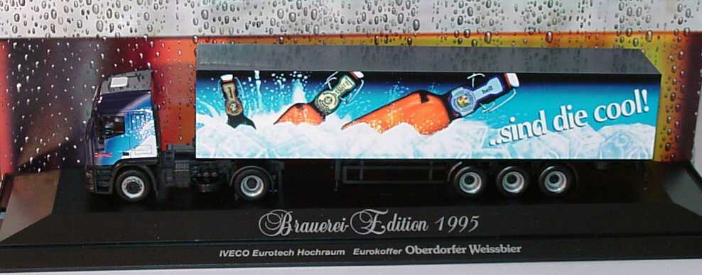 Foto 1:87 Iveco EuroTech Hochdach Cv KoSzg 2/3 Oberdorfer Weissbier ..sind die cool! herpa 183499