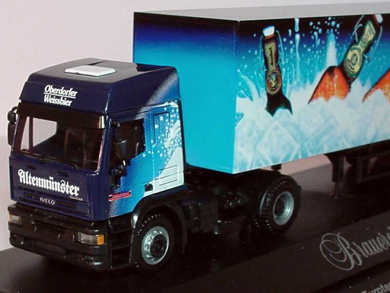 Foto 1:87 Iveco EuroTech Hochdach Cv KoSzg 2/3 Oberdorfer Weissbier ..sind die cool! herpa 183499