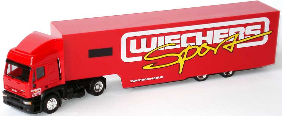 Foto 1:87 Iveco EuroTech Hochdach RenntransportSzg 2/2 Seat Leon Supercopa 2005 Wichers Sport herpa 038119