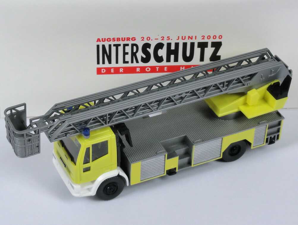 Foto 1:87 Iveco Magirus EuroFire Drehleiter DLK 23-12 gelb Interschutz 2000, Der Rote Hahn Wiking 61902