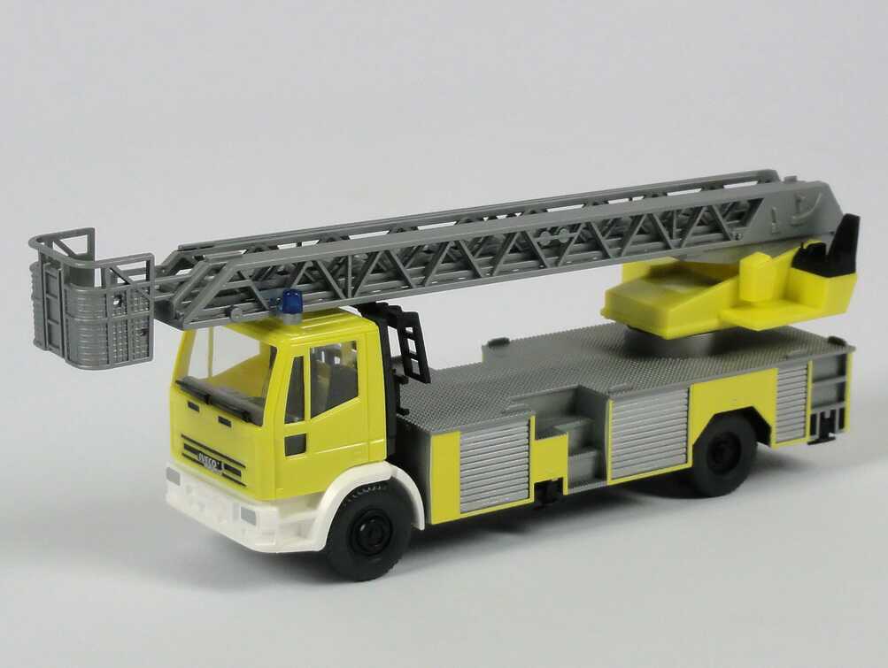 Foto 1:87 Iveco Magirus EuroFire Drehleiter DLK 23-12 gelb Interschutz 2000, Der Rote Hahn Wiking 61902