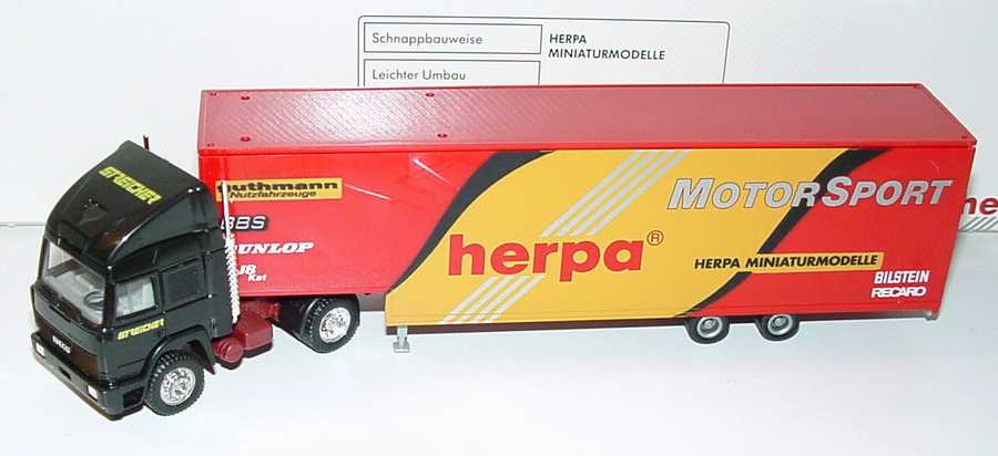 Foto 1:87 Iveco TurboStar Fv JuKoSzg 2/2 Renntransporter Streicher, Herpa Motorsport herpa 035521