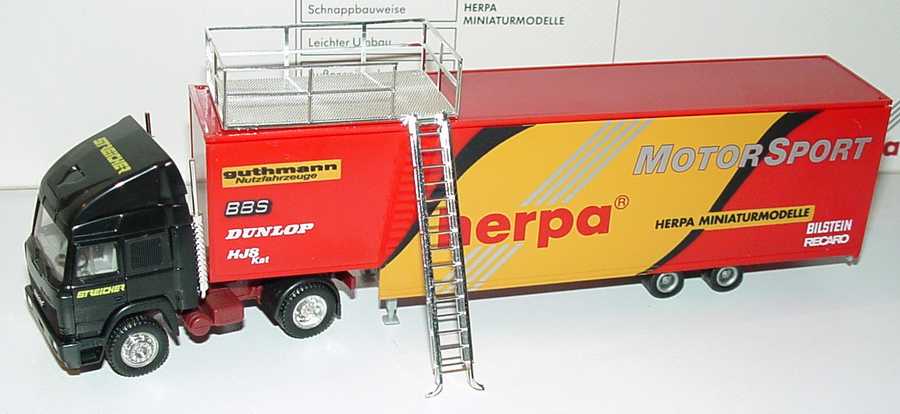Foto 1:87 Iveco TurboStar Fv JuKoSzg 2/2 Renntransporter Streicher, Herpa Motorsport herpa 035521
