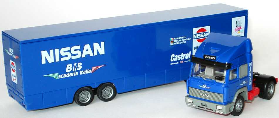 Foto 1:87 Iveco TurboStar Fv KoSzg Cv 2/2 STW-Cup Renntransporter BMS Nissan Racing Suderia Italia Albedo AlphaMarketing1015