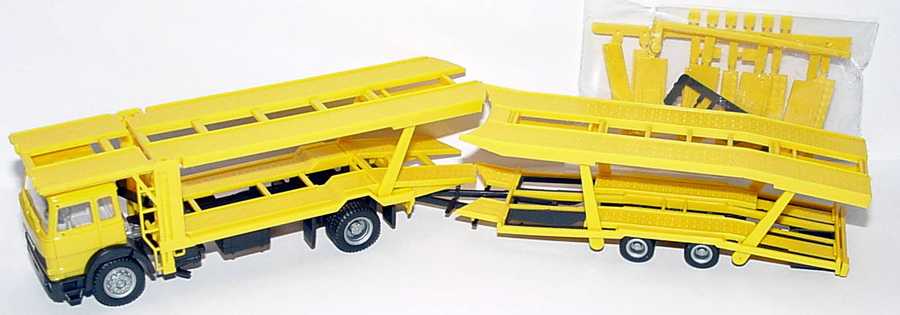 Foto 1:87 Iveco TurboTech AutotransportHgz 2/2 gelb herpa