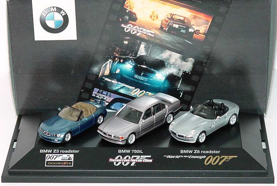 Foto 1:87 James Bond Edition 2000 (BMW Z3, 750iL, Z8) Werbemodell herpa 80410024441