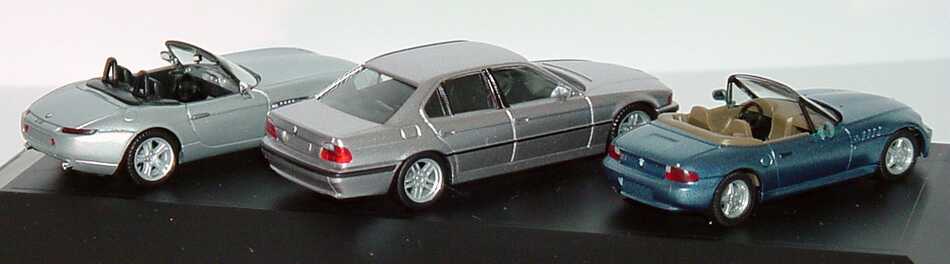 Foto 1:87 James Bond Edition 2000 (BMW Z3, 750iL, Z8) Werbemodell herpa 80410024441