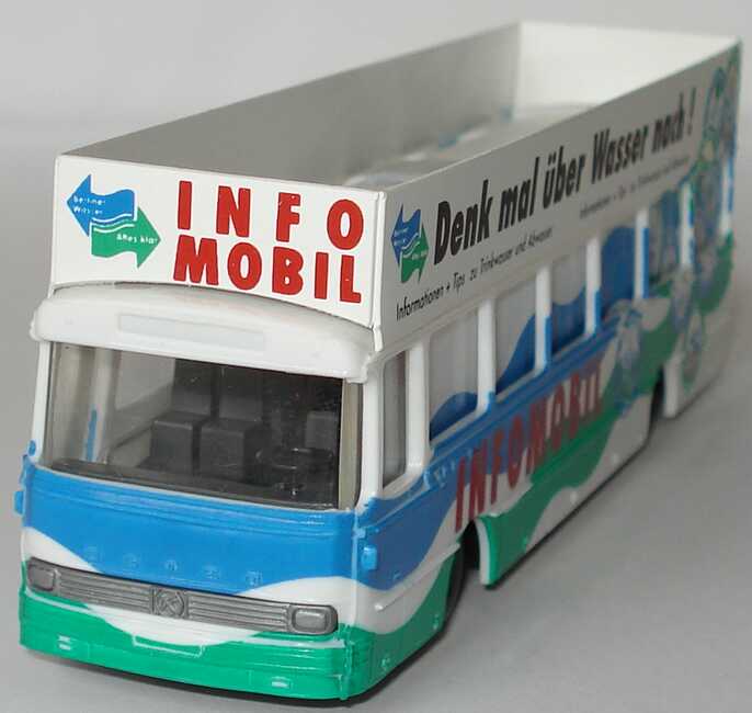 Foto 1:87 Kässbohrer-Setra S 140 ES Berliner Wasser-Betriebe, Infomobil, Denk mal über Wasser nach! I.M.U. 09507