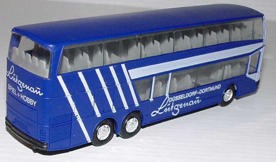 Foto 1:87 Kässbohrer-Setra S 228 DT Lütgenau Spiel + Hobby Düsseldorf-Dortmund herpa