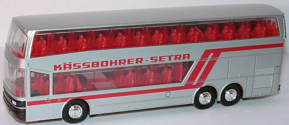 Foto 1:87 Kässbohrer-Setra S 228 DT silber-met. Kässbohrer-Setra, IA rot herpa