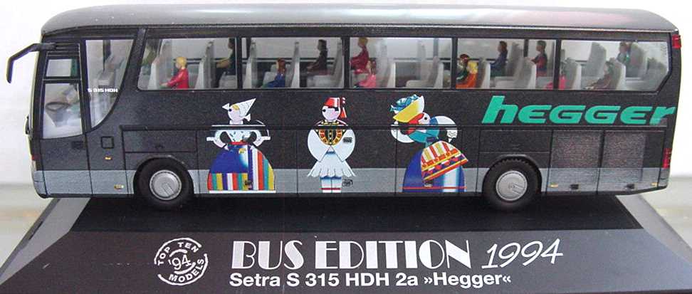 Foto 1:87 Kässbohrer-Setra S 315 HDH Hegger (Bus Edition 1994) herpa 174701