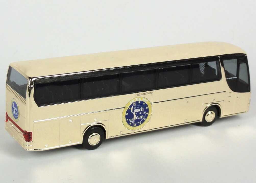 Foto 1:87 Kässbohrer-Setra S 315 HDH gold Coach of the Year 93 Werbemodell Rietze