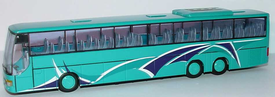 Foto 1:87 Kässbohrer-Setra S 319 GT-HD türkis mit Designdruck AMW/AWM 11002.1