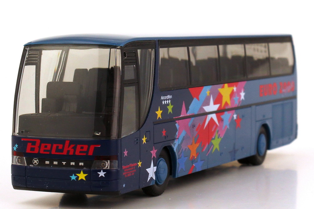 Foto 1:87 Kässbohrer-Setra S 315 HDH Becker Reisen, Euro 2000 Travel herpa 184731