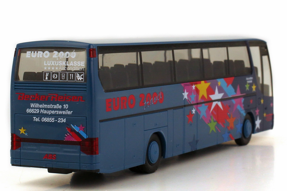 Foto 1:87 Kässbohrer-Setra S 315 HDH Becker Reisen, Euro 2000 Travel herpa 184731