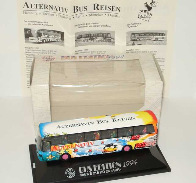 Foto 1:87 Kässbohrer Setra S 215 HD Alternativ Bus Reisen Design Grafitti (Bus Edition 1994) herpa 174640