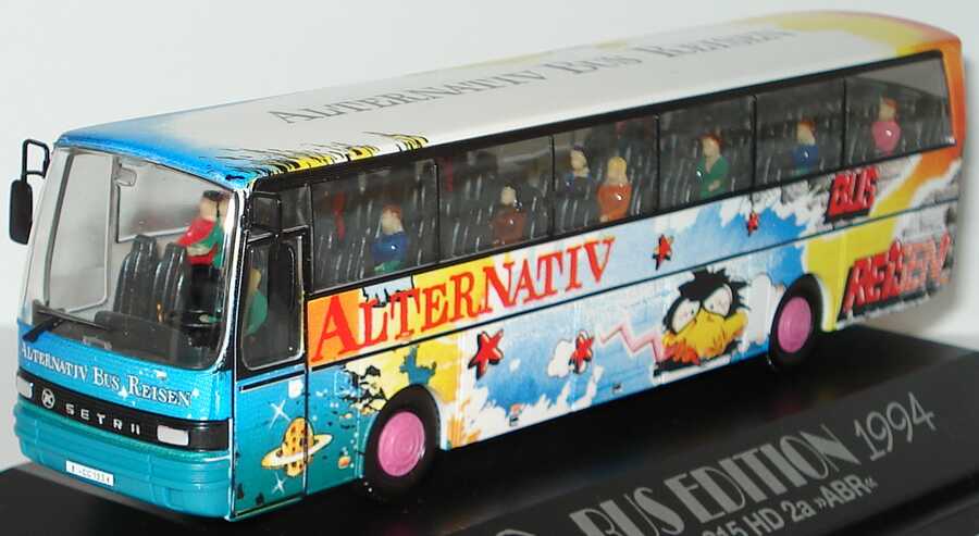Foto 1:87 Kässbohrer Setra S 215 HD Alternativ Bus Reisen Design Grafitti (Bus Edition 1994) herpa 174640