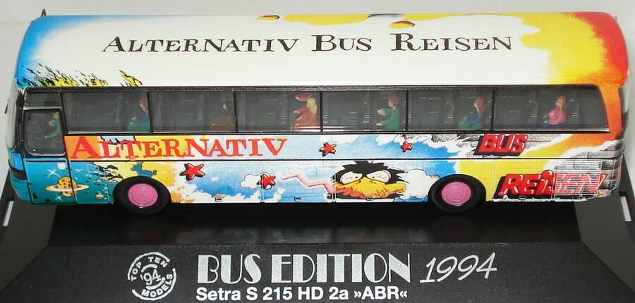 Foto 1:87 Kässbohrer Setra S 215 HD Alternativ Bus Reisen Design Grafitti (Bus Edition 1994) herpa 174640