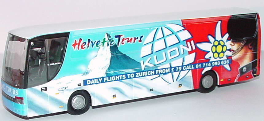 Foto 1:87 Kässbohrer Setra S 315 HDH Kuoni - Helvetic Tours - Edelweiss Air Express herpa 185905