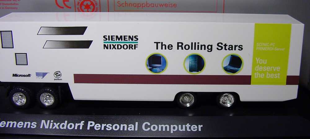Foto 1:87 Kenworth CON KoSzg 3/2 Showtruck Siemens Nixdorf, The Rolling Stars herpa